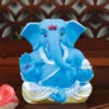 Ceramic Silver Plated Ganesha for Car Dashboard