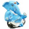 Ceramic Silver Plated Ganesha for Car Dashboard - Image 3