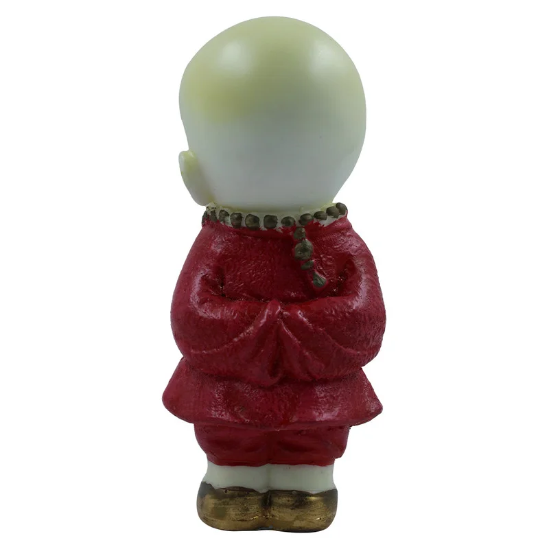 Buddha Idols Handcrafted Ployresin Lord Buddha Standing Statue Showpiece Home Decor/Office Decor/Spiritual Gift, White And Red Home Decor Showpiece and Gifts by HomeDecorKart and Karigaari India