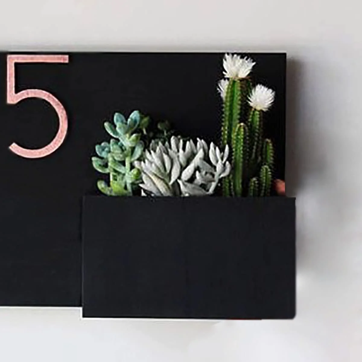 Home Decor Handcrafted Customized Designer Horizontal House Number Plate (Black) Home Decor Showpiece and Gifts by HomeDecorKart and Karigaari India
