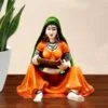 Handcafted Rajasthani Lady with Supda Polyresine Showpiece for Home Decor