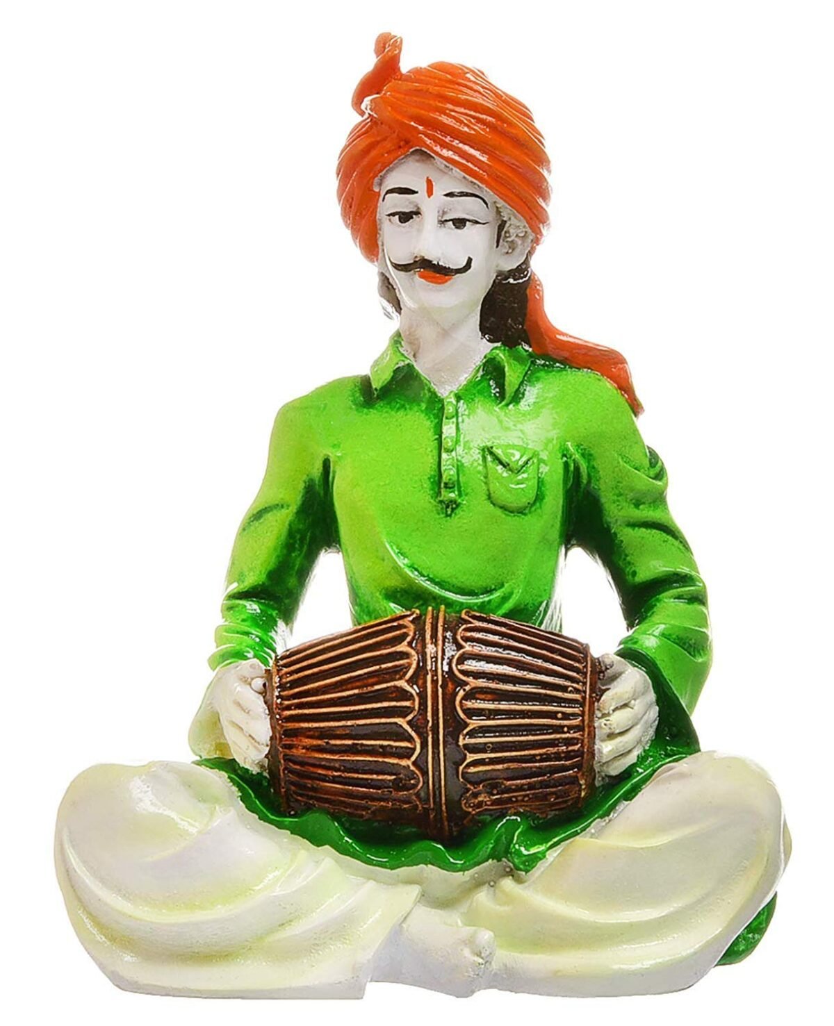 Home Decor Traditions of Rajasthani : Man Playing Dholak & Harmonium for Home Decor Home Decor Showpiece and Gifts by HomeDecorKart and Karigaari India