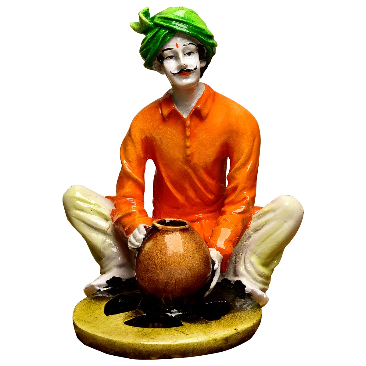 Home Decor Hand Crafted Rajasthani Traditional Showpiece Men Figurine Idol For Home Decoration Home Decor Showpiece and Gifts by HomeDecorKart and Karigaari India