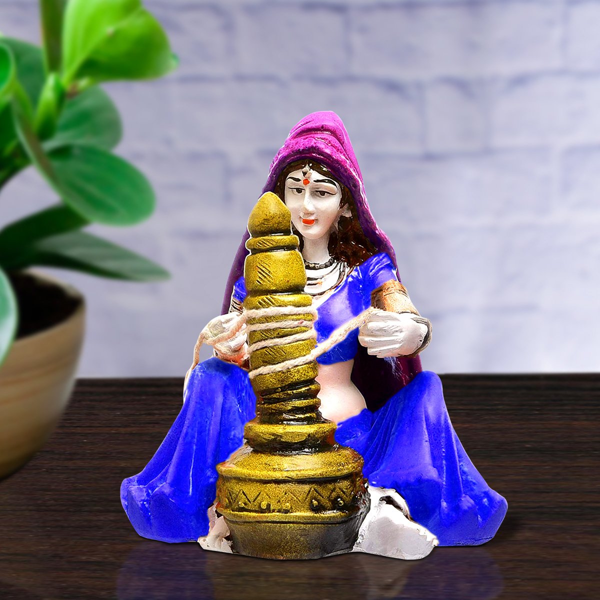 Home Decor Hand Crafted Rajasthani Traditional Showpiece Women Figurine Idol For Home Decoration Home Decor Showpiece and Gifts by HomeDecorKart and Karigaari India