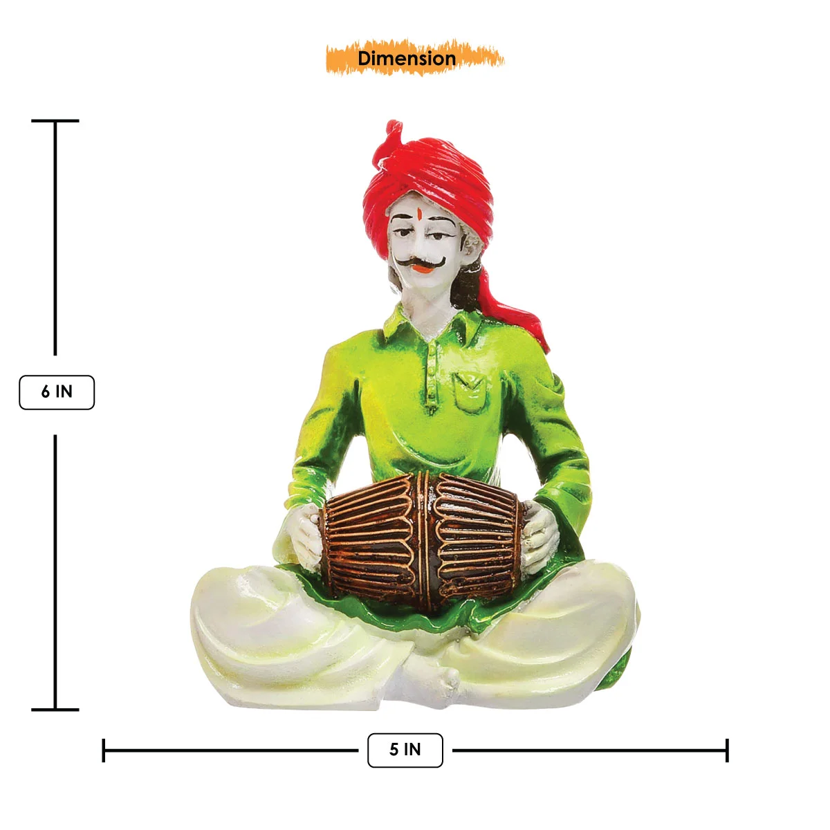 Home Decor Hand Crafted Rajasthani Traditional Showpiece Men Figurine Idol For Home Decoration Home Decor Showpiece and Gifts by HomeDecorKart and Karigaari India