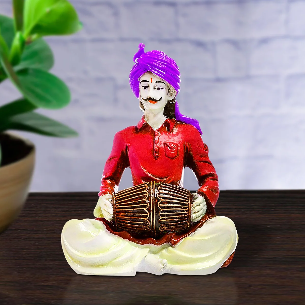 Home Decor Hand Crafted Rajasthani Traditional Showpiece Men Figurine Idol For Home Decoration Home Decor Showpiece and Gifts by HomeDecorKart and Karigaari India