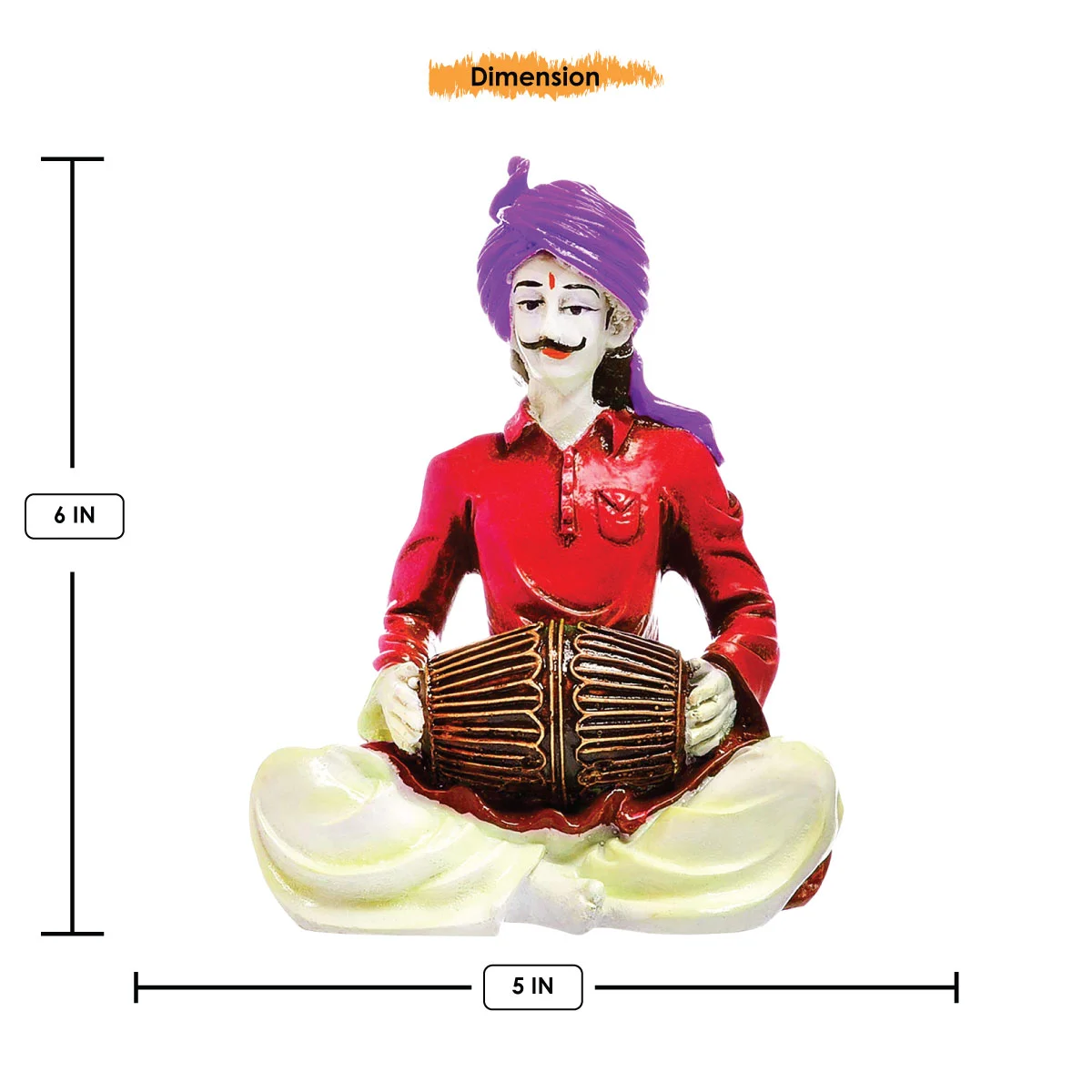 Home Decor Hand Crafted Rajasthani Traditional Showpiece Men Figurine Idol For Home Decoration Home Decor Showpiece and Gifts by HomeDecorKart and Karigaari India