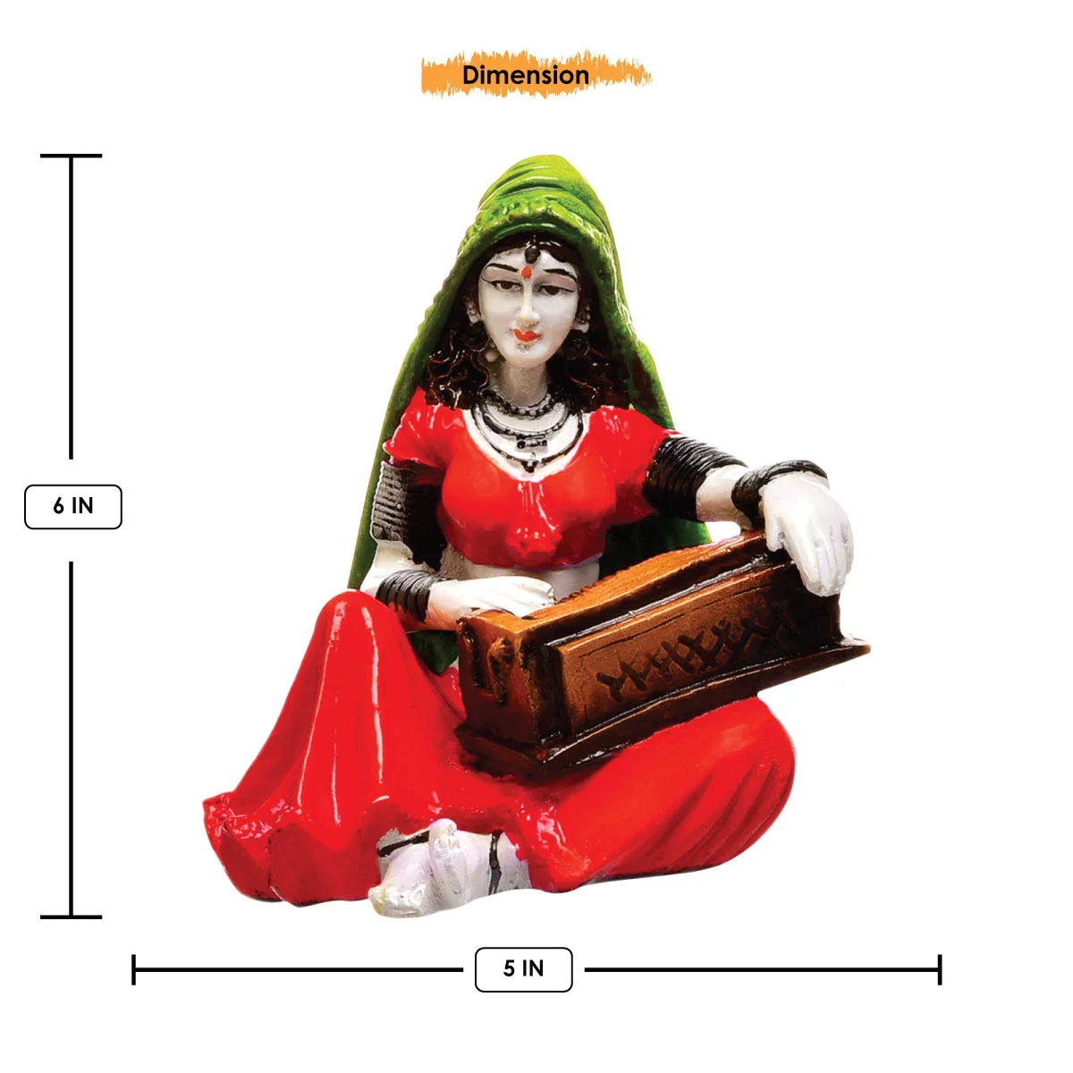 Home Decor Hand Crafted Rajasthani Traditional Showpiece Women Figurine Idol For Home Decoration Home Decor Showpiece and Gifts by HomeDecorKart and Karigaari India