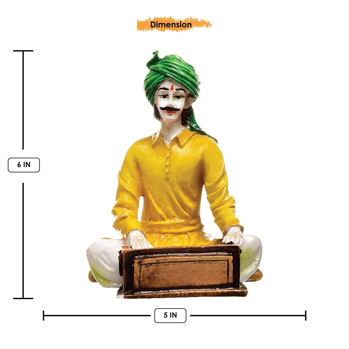Home Decor Hand Crafted Rajasthani Traditional Showpiece Men Figurine Idol For Home Decoration Home Decor Showpiece and Gifts by HomeDecorKart and Karigaari India