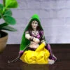 Hand Crafted Rajasthani Traditional Showpiece Women Figurine Idol For Home Decoration