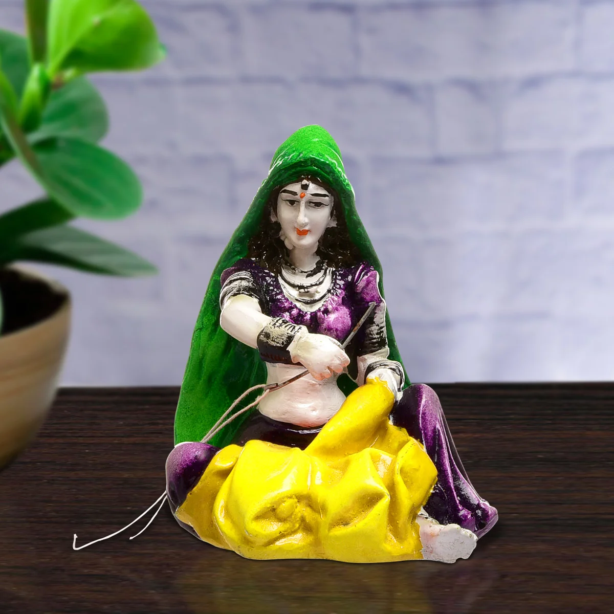 Home Decor Hand Crafted Rajasthani Traditional Showpiece Women Figurine Idol For Home Decoration Home Decor Showpiece and Gifts by HomeDecorKart and Karigaari India