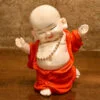 Handcrafted Ployresin Lord Buddha Standing  Statue  Showpiece Home Decor/Office Decor/Spiritual Gift, Orange Colour