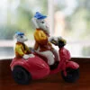 Unique Design Lord Ganesha Riding Scooter Idol Multicolor Best for Home Decor