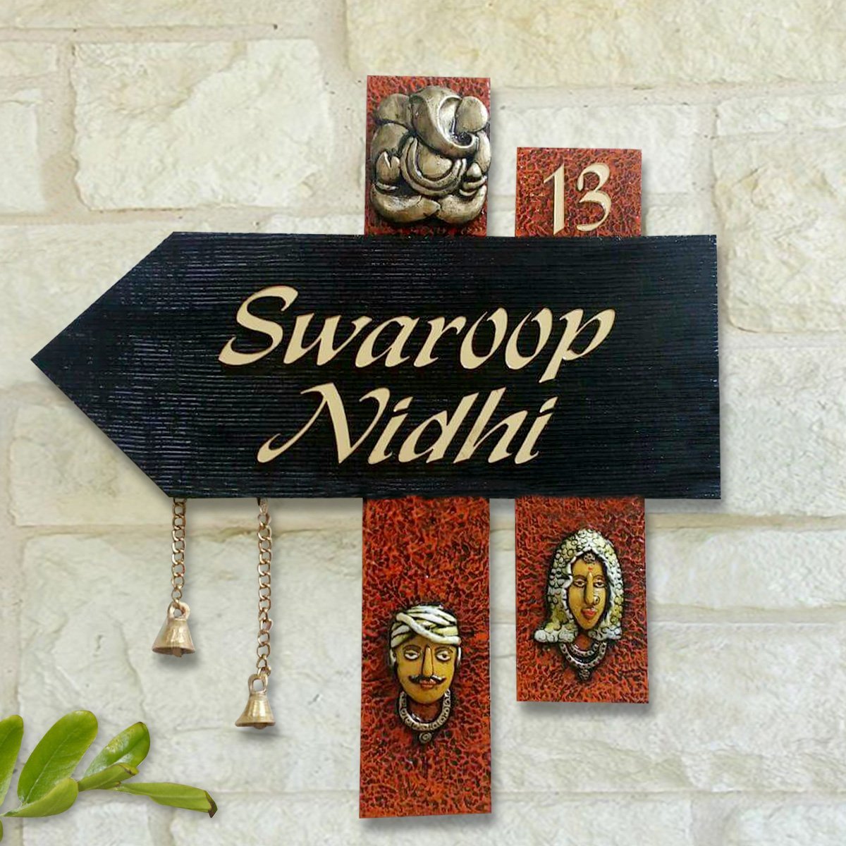 Home Decor Durable Stylish Wooden Name Plate for Office Beautiful Home Home Decor Showpiece and Gifts by HomeDecorKart and Karigaari India