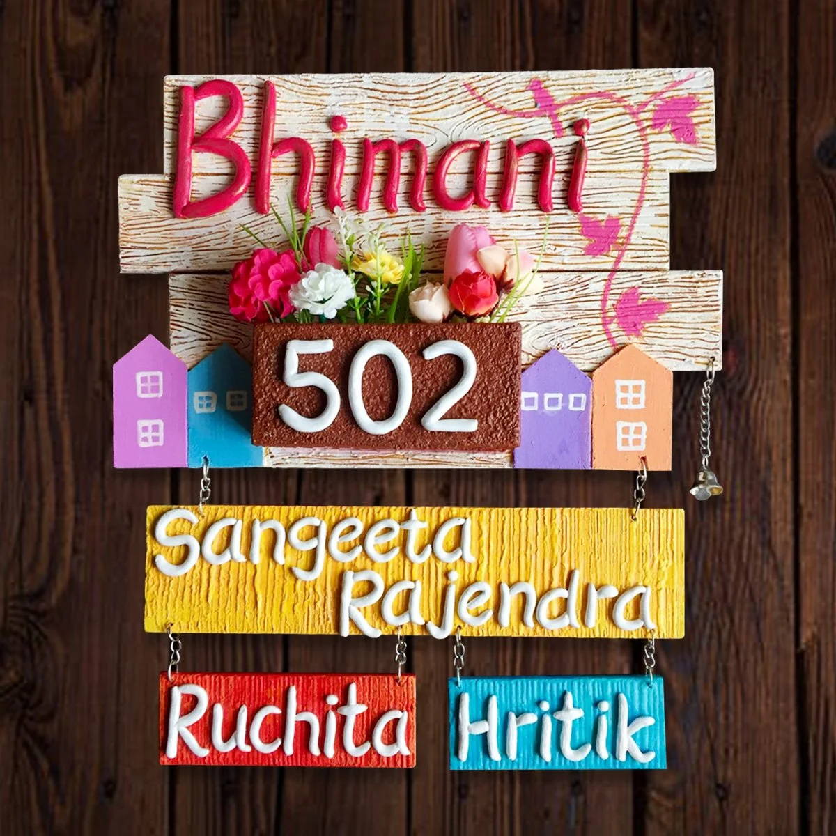 Home Decor Handmade  Custom Beautiful Wooden Name Plate for Home Stylish Personalized Home Decor Showpiece and Gifts by HomeDecorKart and Karigaari India