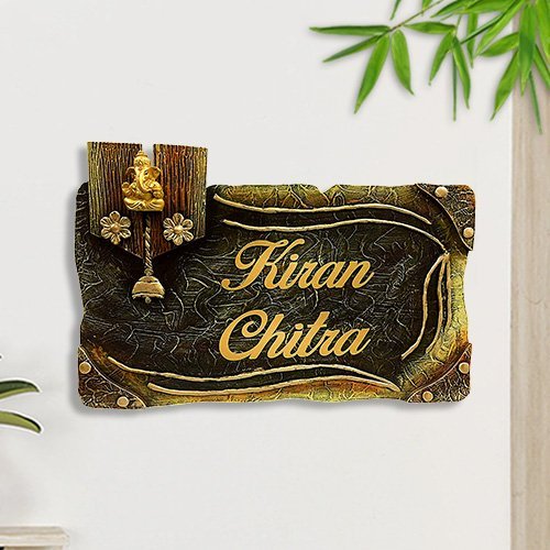 Home Decor Personalized Durable Wooden Name Plate for Office Beautiful Home Home Decor Showpiece and Gifts by HomeDecorKart and Karigaari India