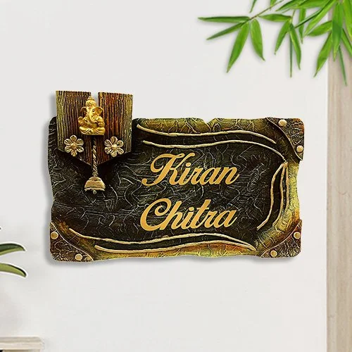 Home Decor Personalized Durable Wooden Name Plate for Office Beautiful Home Home Decor Showpiece and Gifts by HomeDecorKart and Karigaari India