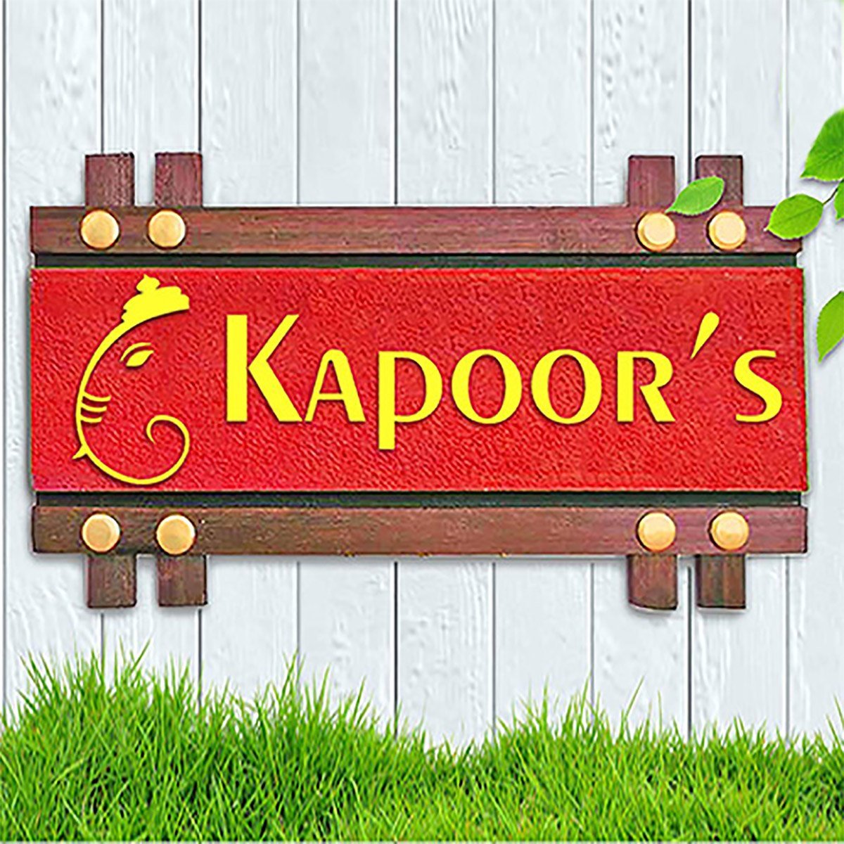 Home Decor Stylish Personalized Wooden Name Plate for Office Durable Beautiful Home Decor Showpiece and Gifts by HomeDecorKart and Karigaari India