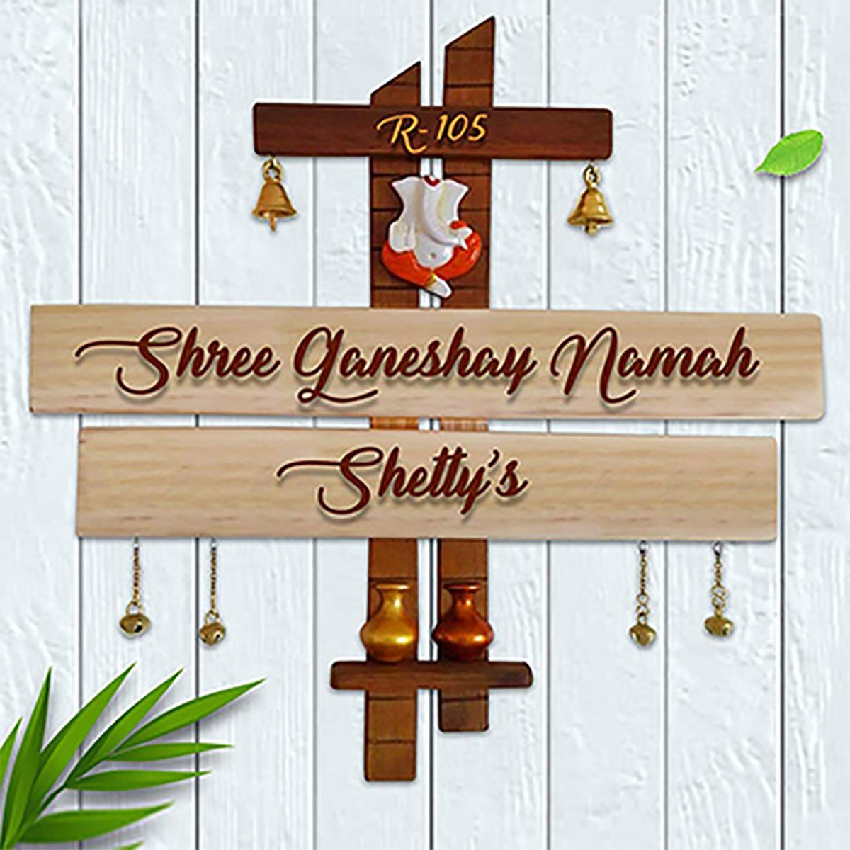 Home Decor Durable Sturdy Wooden Name Plate for Office Home Stylish Personalized Home Decor Showpiece and Gifts by HomeDecorKart and Karigaari India