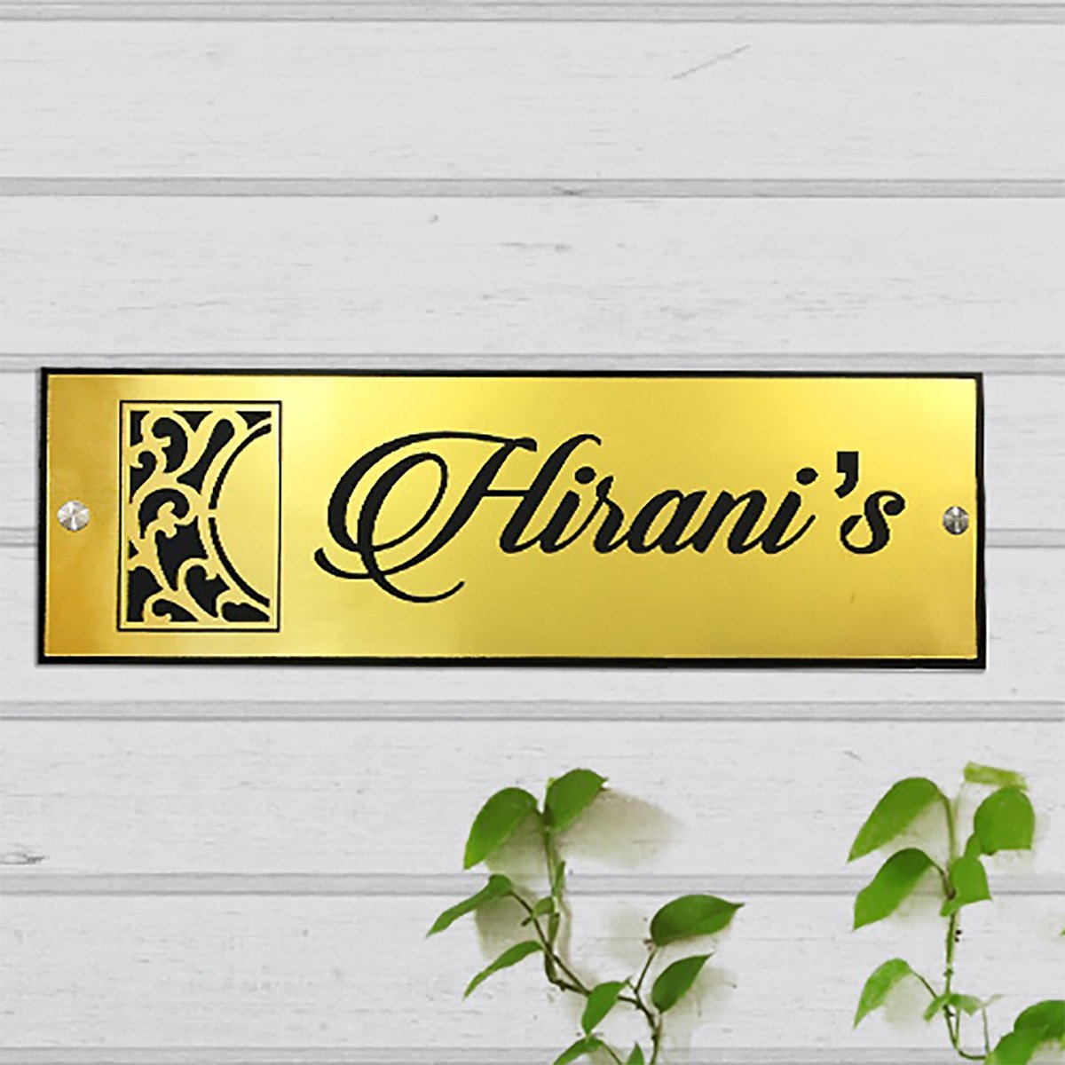 Home Decor Sturdy Personalized Acrylic Name Plate for House Custom Durable Home Decor Showpiece and Gifts by HomeDecorKart and Karigaari India