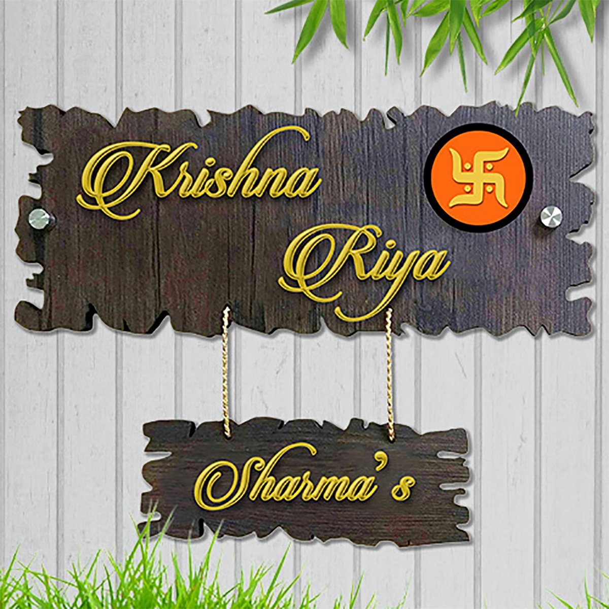 Home Decor Beautiful Durable Wooden Name Plate for Office Home Stylish Personalized Home Decor Showpiece and Gifts by HomeDecorKart and Karigaari India