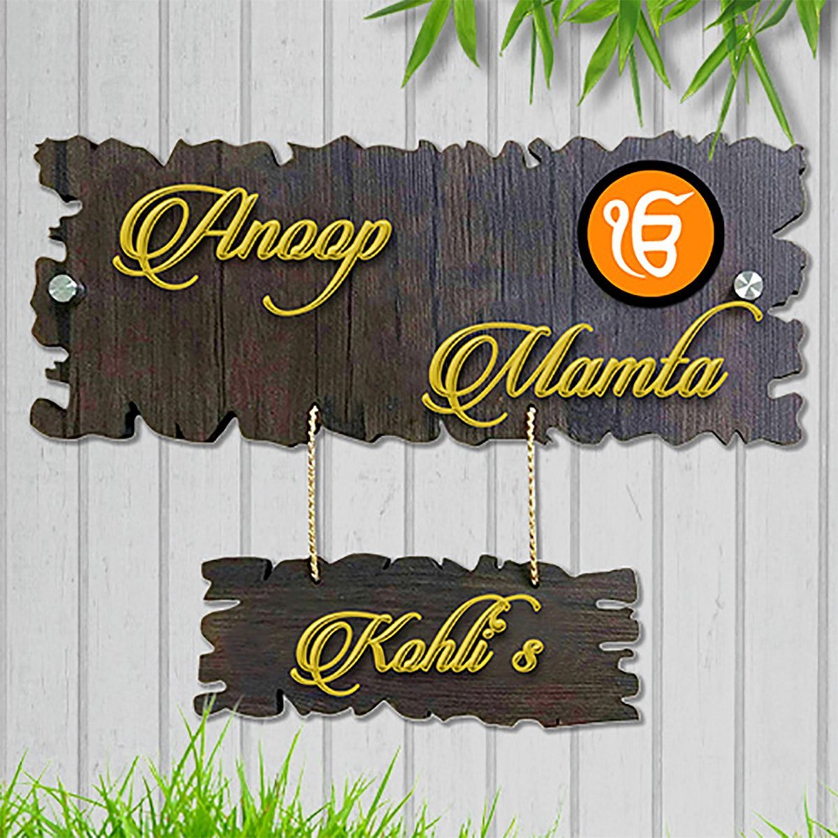 Home Decor Personalized Durable Wooden Name Plate for Office Home Custom Sturdy Home Decor Showpiece and Gifts by HomeDecorKart and Karigaari India