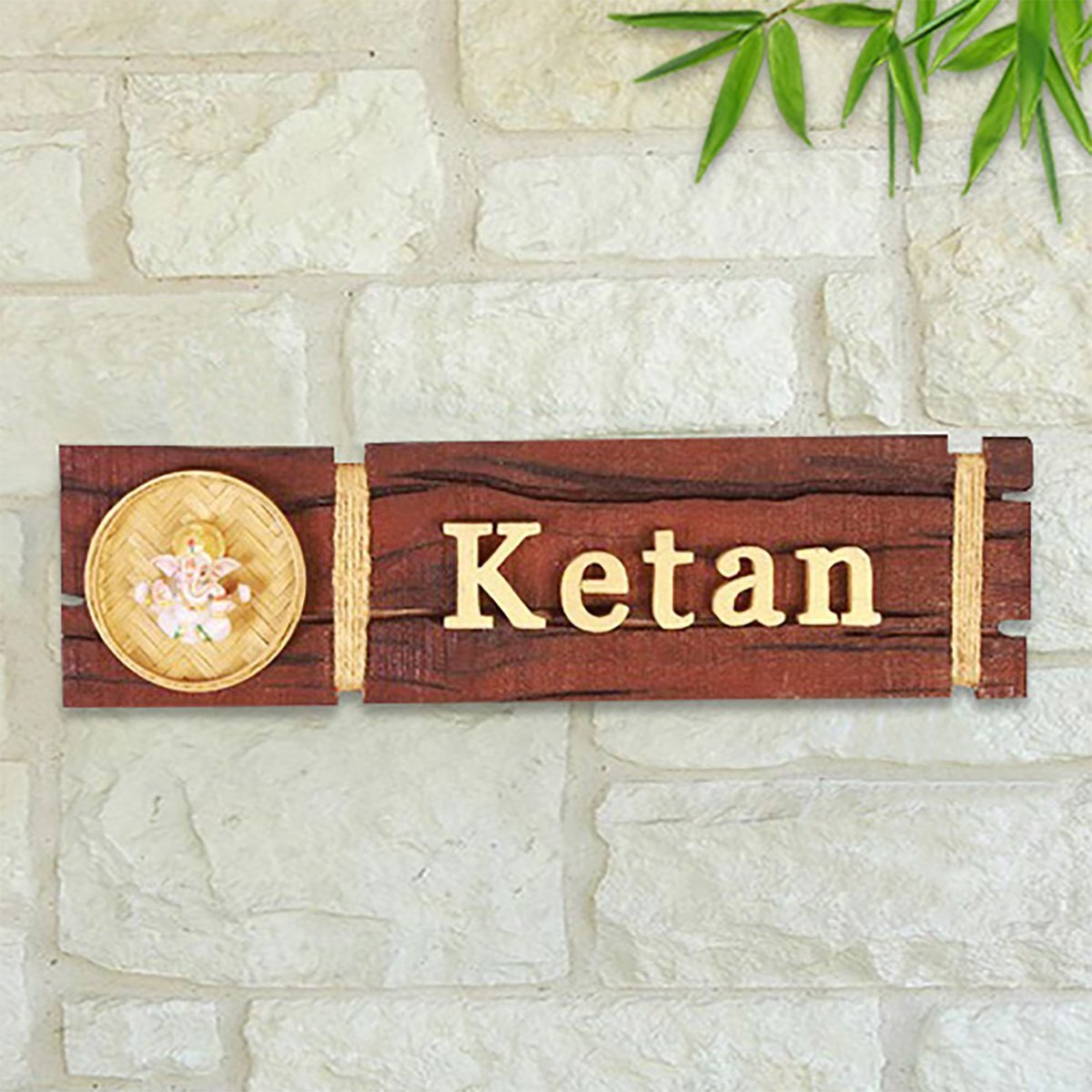 Home Decor Sturdy Custom Wooden Name Plate for House Beautiful Durable Home Decor Showpiece and Gifts by HomeDecorKart and Karigaari India