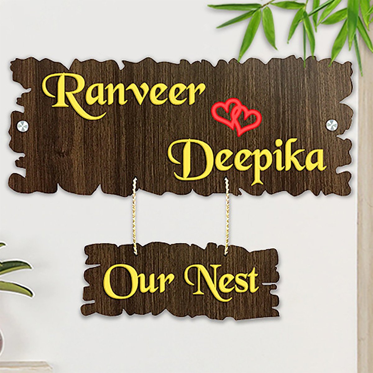 Home Decor Durable Sturdy Wooden Name Plate for Office Home Stylish Custom Home Decor Showpiece and Gifts by HomeDecorKart and Karigaari India