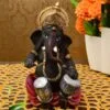 Unique Design Little Lord Ganesha Playing Tabla Idol Black Color Best Item for Home Decor - Image 2