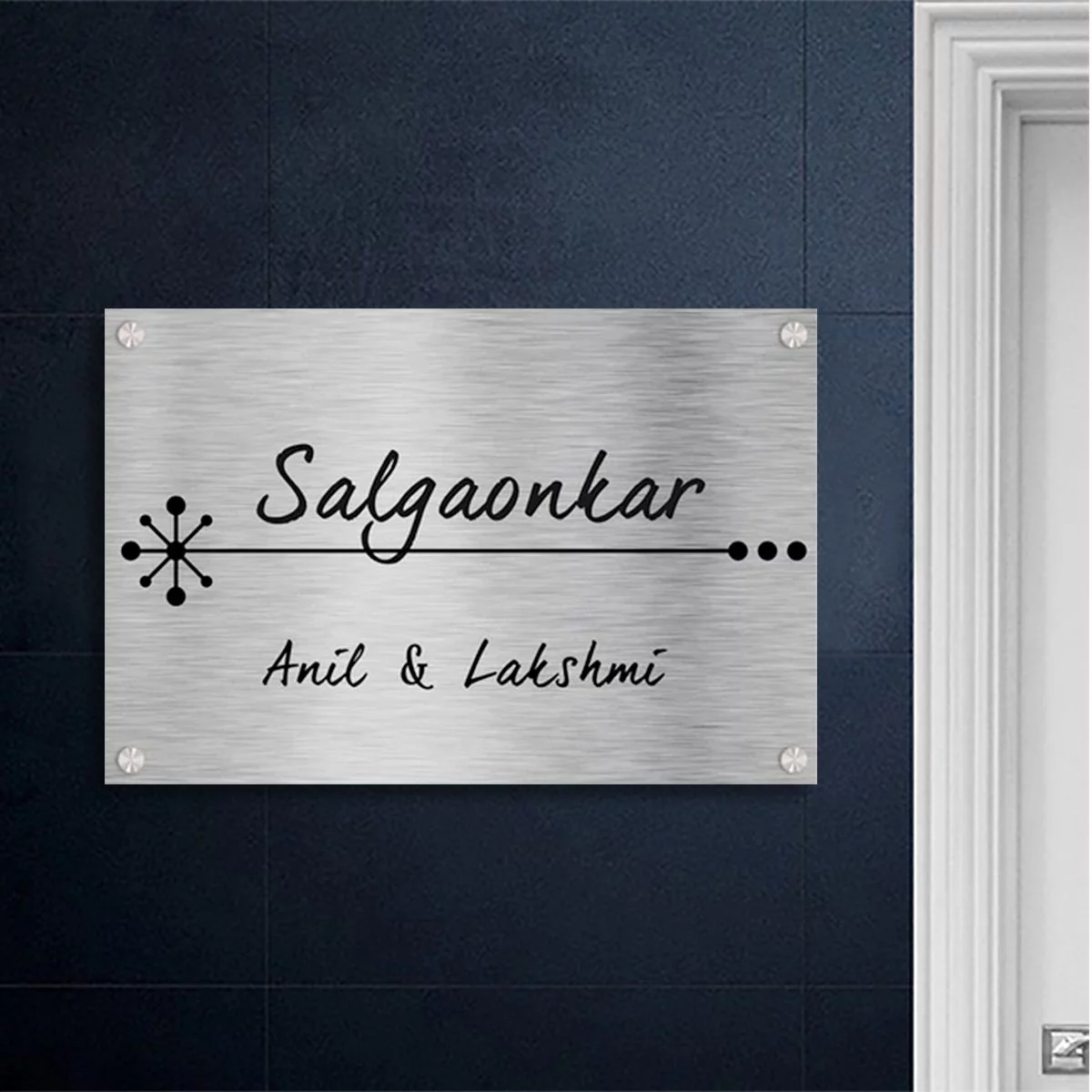 Home Decor Durable Custom Wooden Name Plate for House Home Sturdy Home Decor Showpiece and Gifts by HomeDecorKart and Karigaari India