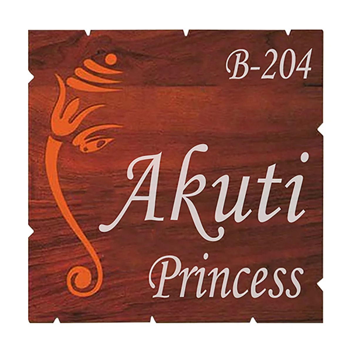 Home Decor Beautiful Sturdy Wooden Name Plate for Home Durable Custom Decor Home Decor Showpiece and Gifts by HomeDecorKart and Karigaari India
