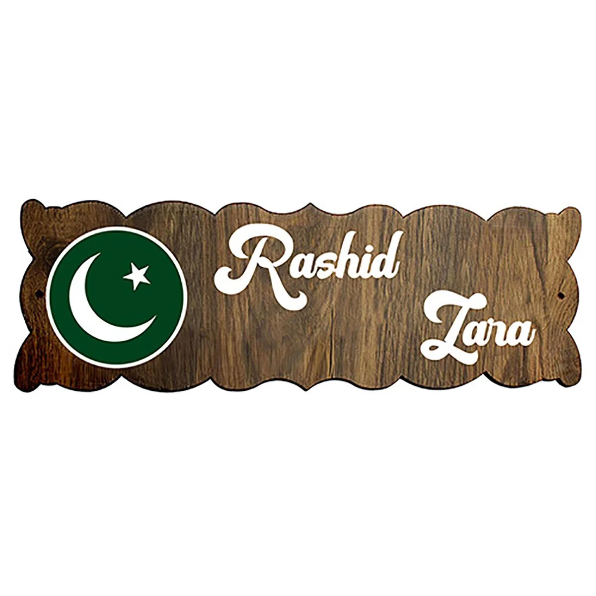 Home Decor Durable Beautiful Wooden Name Plate for House Custom Stylish Decor Home Decor Showpiece and Gifts by HomeDecorKart and Karigaari India