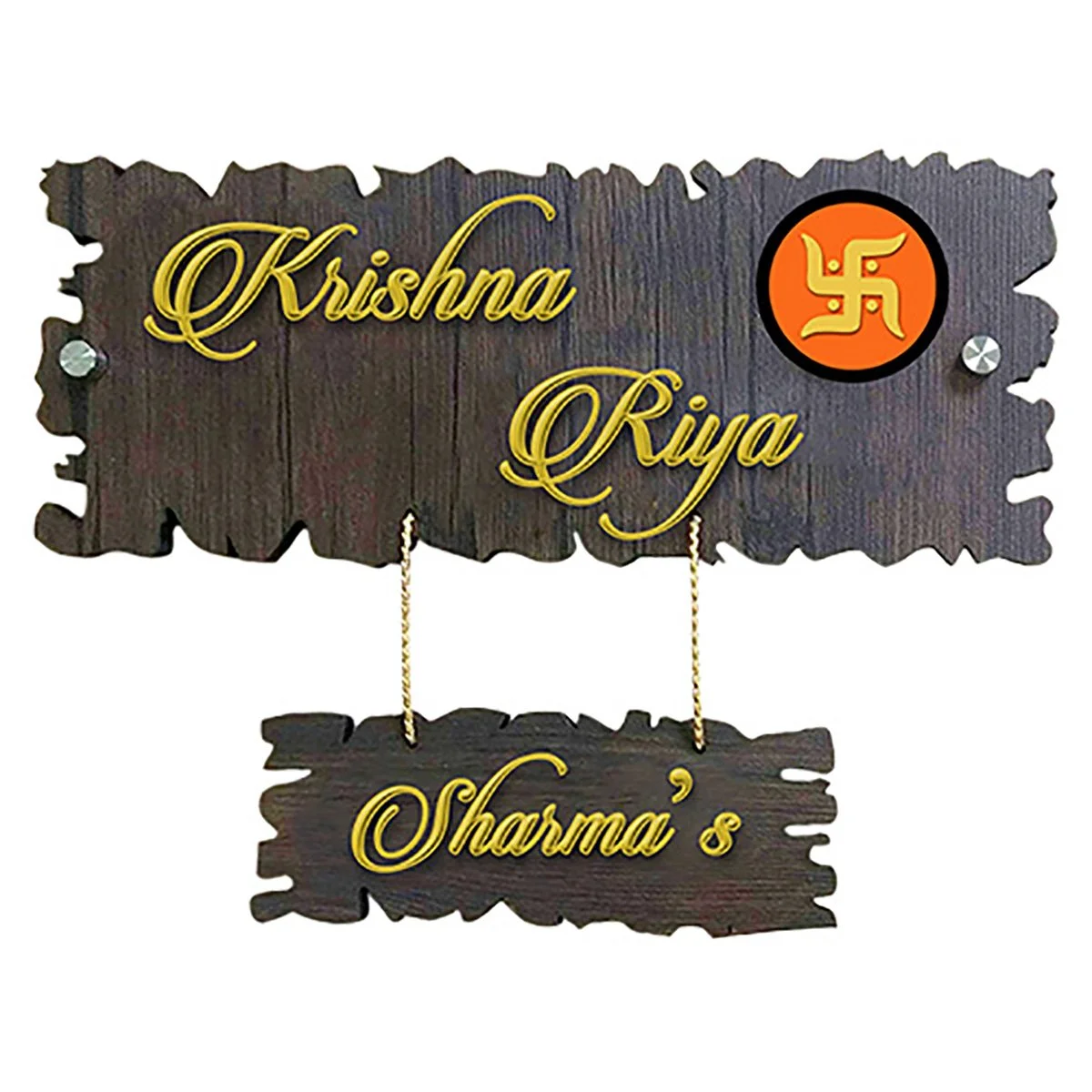 Home Decor Beautiful Durable Wooden Name Plate for Office Home Stylish Personalized Home Decor Showpiece and Gifts by HomeDecorKart and Karigaari India