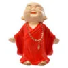 Handcrafted Ployresin  Orange Colour Lord Buddha Standing Statue  Showpiece Home Decor/Office Decor/Spiritual Gift - Image 3