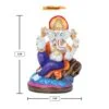 Unique Design Little Lord Ganesha Sitting With One Leg Down Idol Multicolor Best Item for Home Decor - Image 3