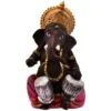 Unique Design Little Lord Ganesha Playing Tabla Idol Black Color Best Item for Home Decor - Image 3