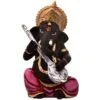 Unique Little Lord Ganesha Playing Guitar Idol Black Color Best Item for Home Decor - Image 3