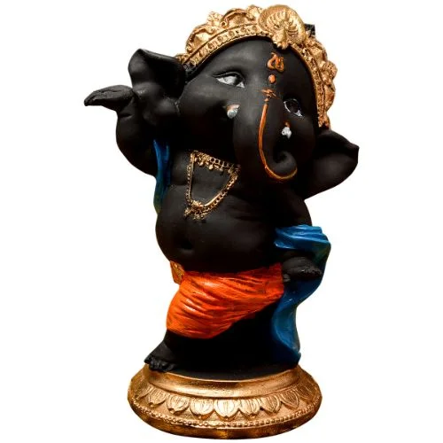 Ganesha Idols Unique Little Lord Ganesha Standing Idol Black Color Best Item for Home Decor Home Decor Showpiece and Gifts by HomeDecorKart and Karigaari India