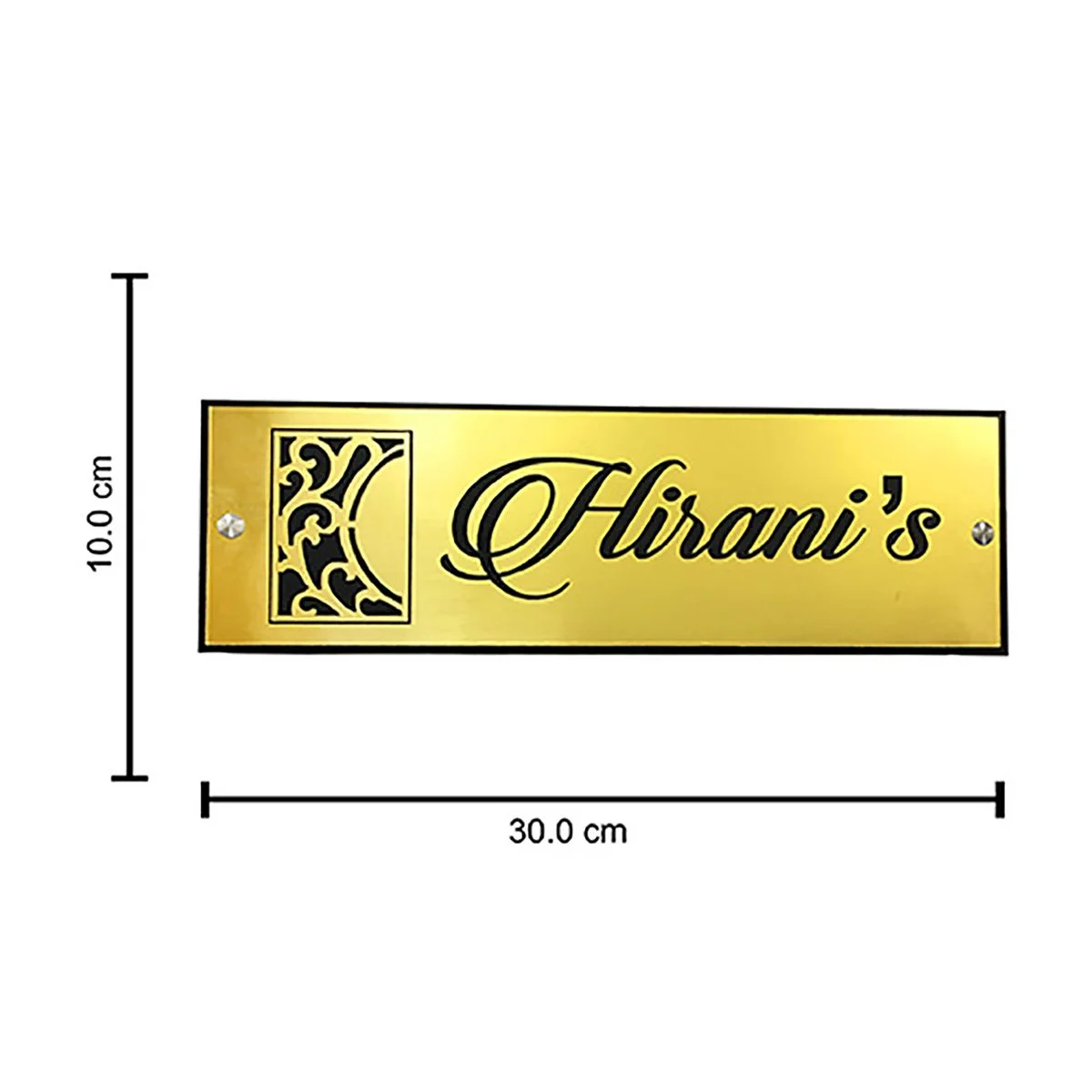 Home Decor Sturdy Personalized Acrylic Name Plate for House Custom Durable Home Decor Showpiece and Gifts by HomeDecorKart and Karigaari India