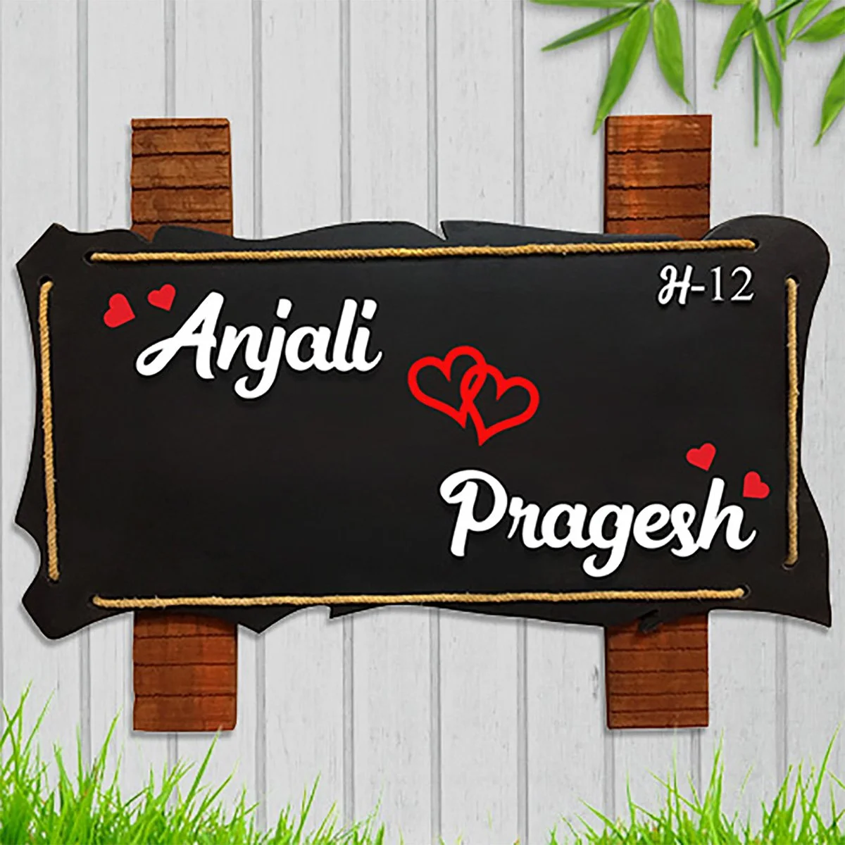 Home Decor Custom Sturdy Wooden Name Plate for House Personalized Beautiful Home Decor Showpiece and Gifts by HomeDecorKart and Karigaari India
