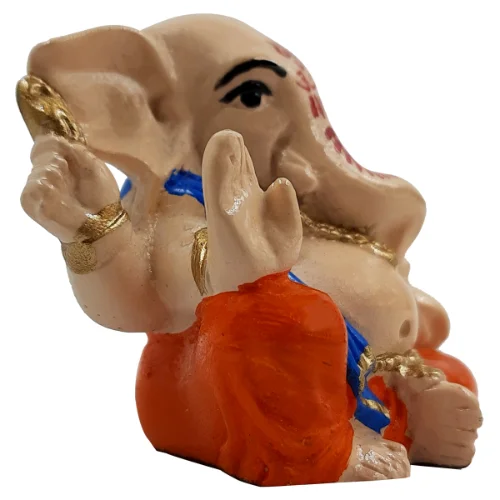 Ganesha Idols Lord Ganesha Sitting Idol Red & Blue Color for Home Decor Home Decor Showpiece and Gifts by HomeDecorKart and Karigaari India