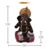 Unique Design Little Lord Ganesha Playing Tabla Idol Black Color Best Item for Home Decor - Image 4
