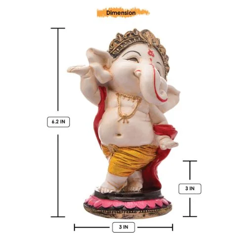 Ganesha Idols Unique Lord Ganesha Idol Dancing Best Item for Home Decor Multicolor Home Decor Showpiece and Gifts by HomeDecorKart and Karigaari India