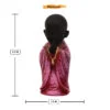 Handcrafted Ployresin Three Multicolour Pieces Standing And SItting  Lord Buddha Statue Showpiece Home Decor/Office Decor/Spiritual Gift - Image 4