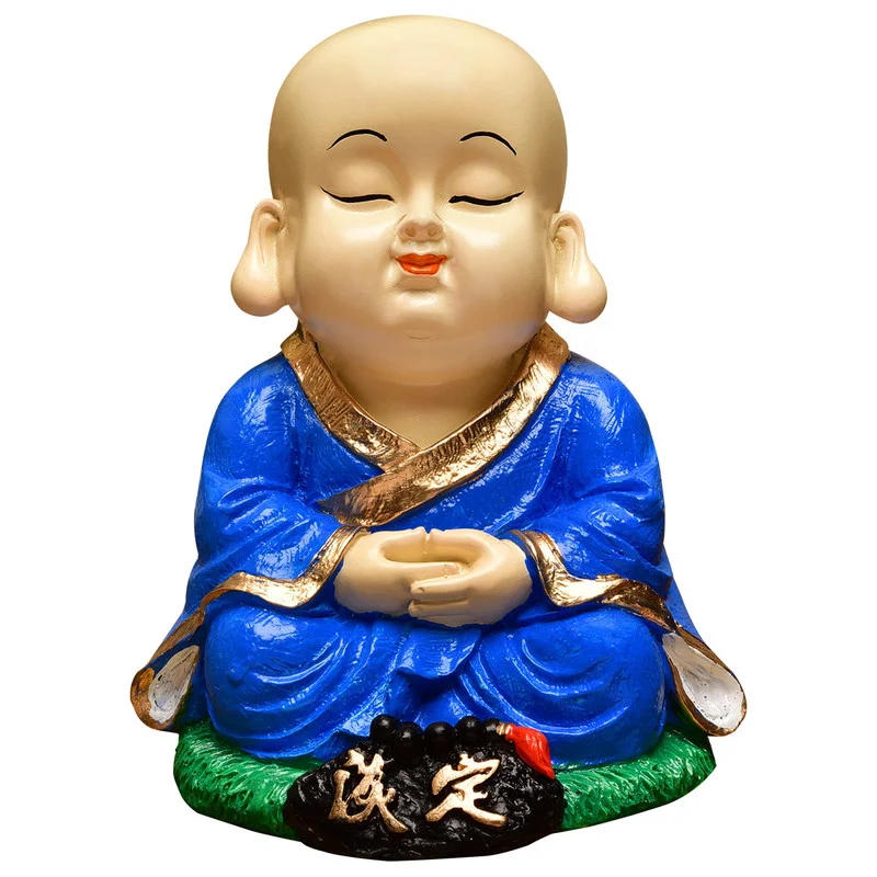 Buddha Idols Handcrafted Ployresin Lord Buddha Dark Blue Meditating Statue  Showpiece Home Decor/Office Decor/Spiritual Gift Home Decor Showpiece and Gifts by HomeDecorKart and Karigaari India
