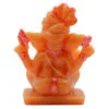 Unique Design Lord Ganesha Sitting Idol Orange And Pink Color Best for Home Decor - Image 5