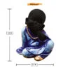 Handcrafted Ployresin Three Multicolour Pieces Standing And SItting  Lord Buddha Statue Showpiece Home Decor/Office Decor/Spiritual Gift - Image 5