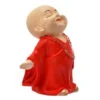 Handcrafted Ployresin  Orange Colour Lord Buddha Standing Statue  Showpiece Home Decor/Office Decor/Spiritual Gift - Image 4