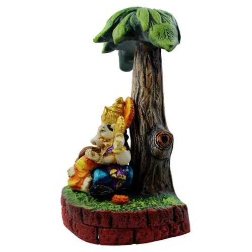 Ganesha Idols Lord Ganesha Sitting Under Tree And Playing Guitar Idol for Home Decor Home Decor Showpiece and Gifts by HomeDecorKart and Karigaari India