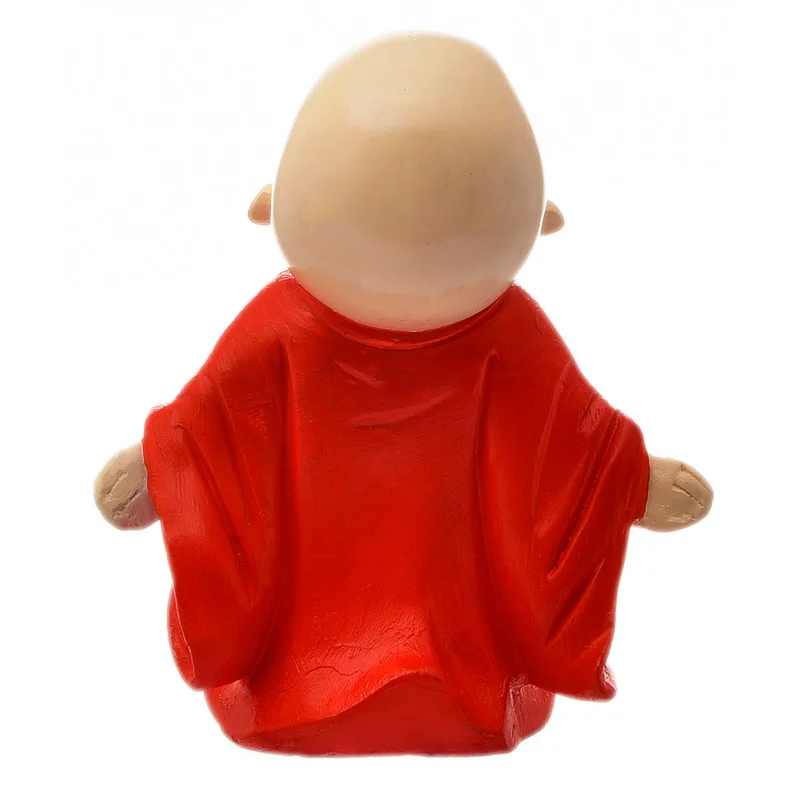 Buddha Idols Handcrafted Ployresin  Orange Colour Lord Buddha Standing Statue  Showpiece Home Decor/Office Decor/Spiritual Gift Home Decor Showpiece and Gifts by HomeDecorKart and Karigaari India